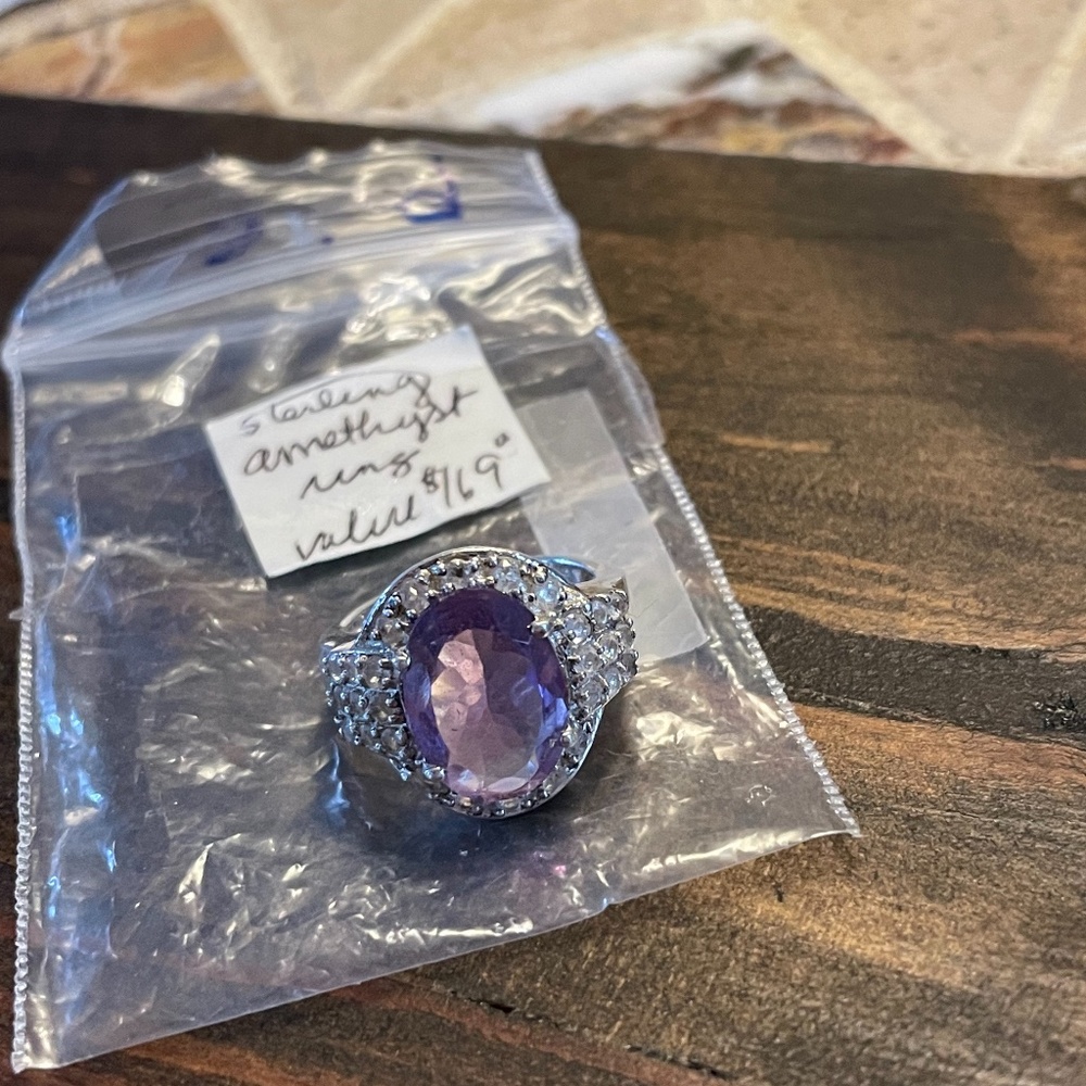 Sterling Silver Amethyst Ring